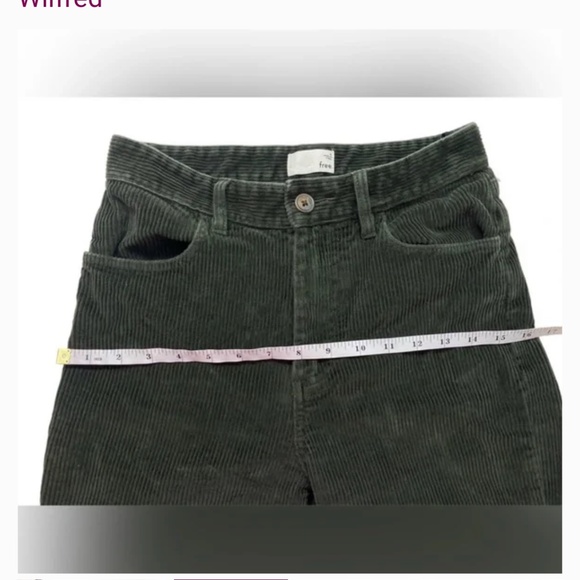 Wilfred Free Corduroy Pants in Forest Green size 4. - Picture 12 of 14